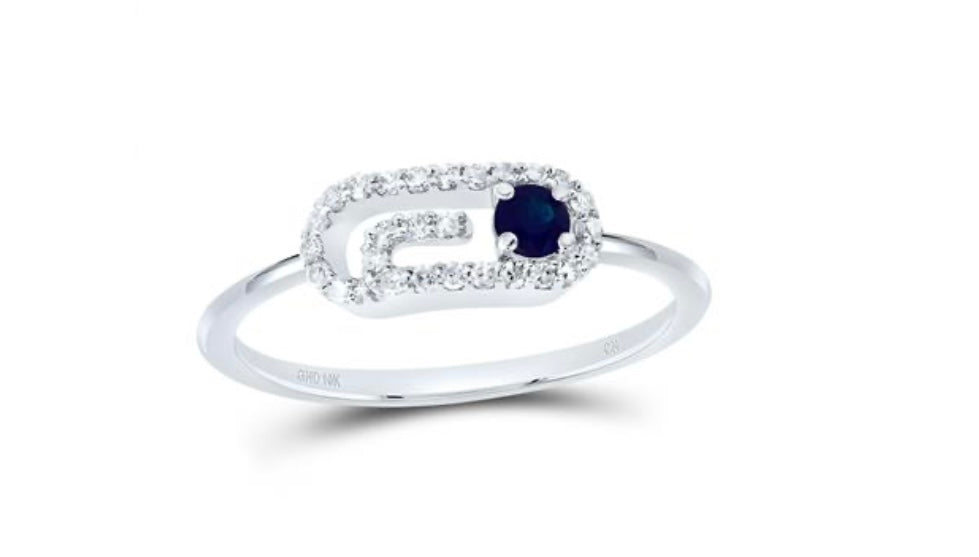 1/8CTW-DIA CN 3MM RD-BS NAT GEM PAPER CLIP RING