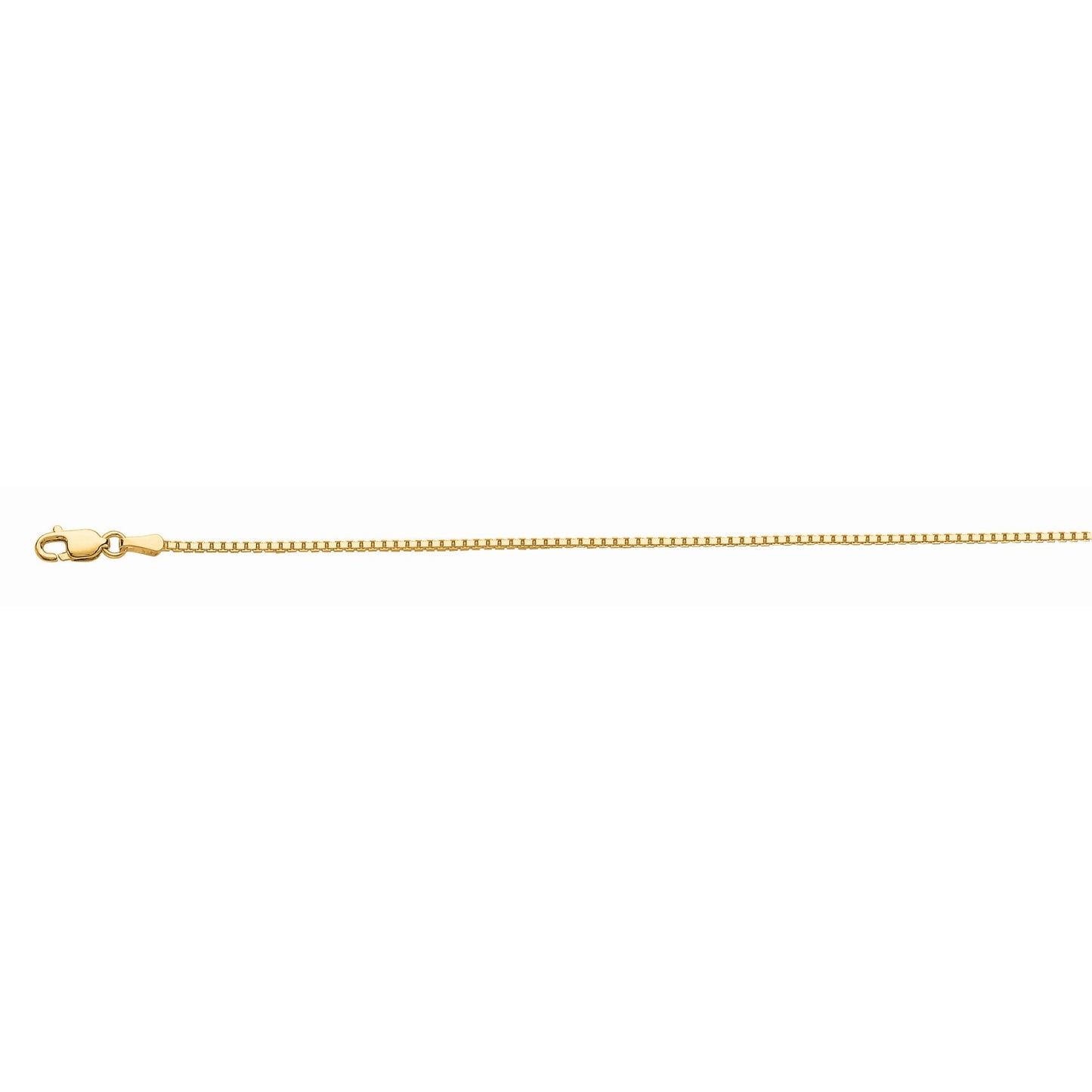 10K Gold 1.2mm Octagonal Box Chain
