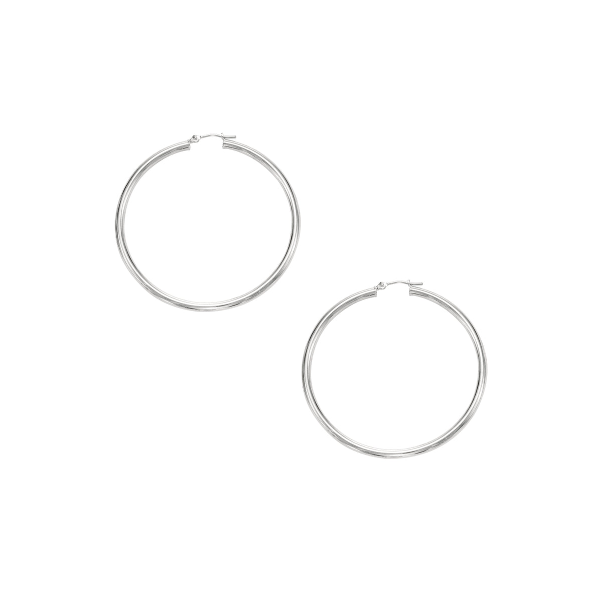 10K White Gold Earring