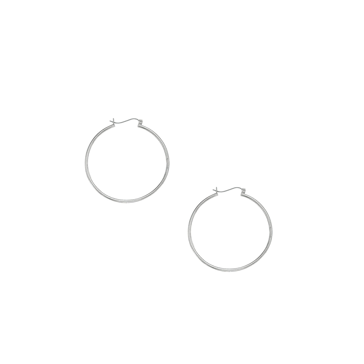 10K White Gold Earring