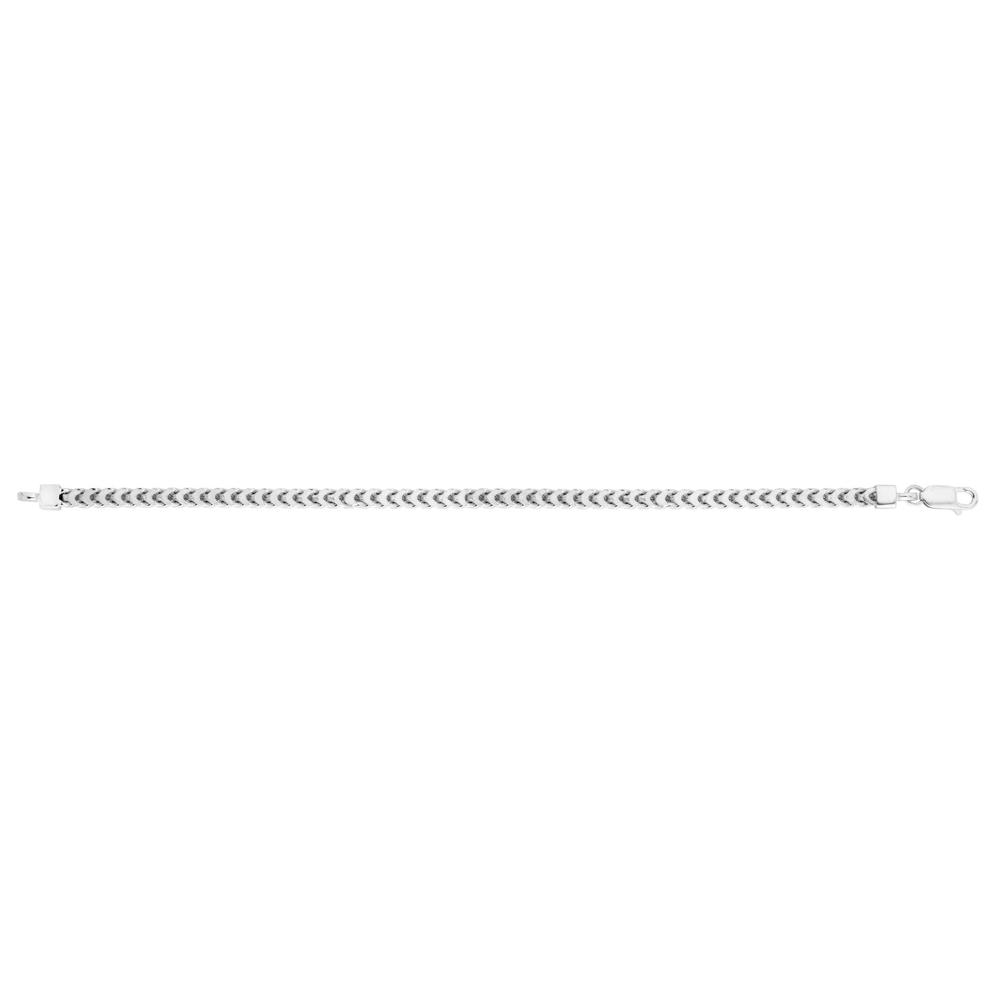 Silver 4.3mm Square Franco Chain