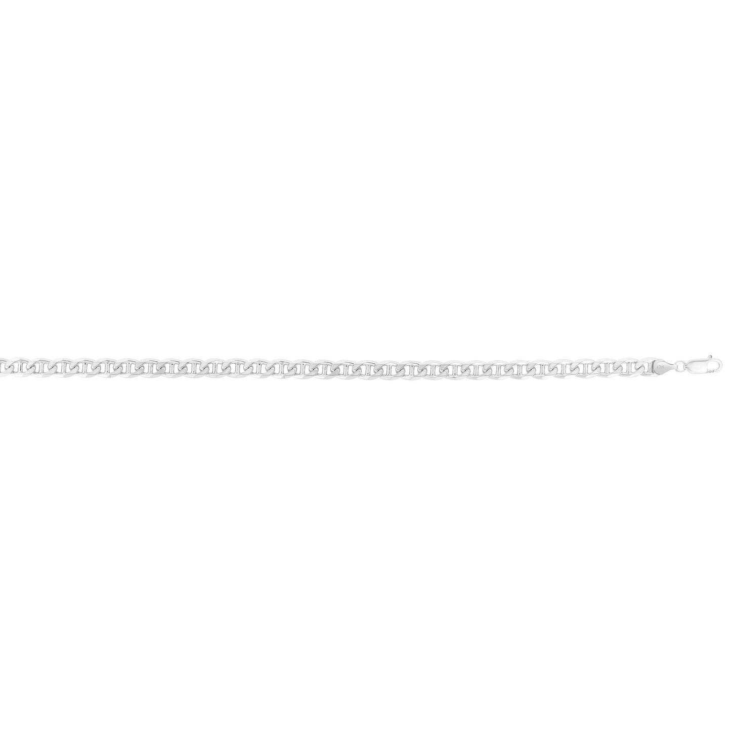 Silver 6mm Concave Mariner Chain