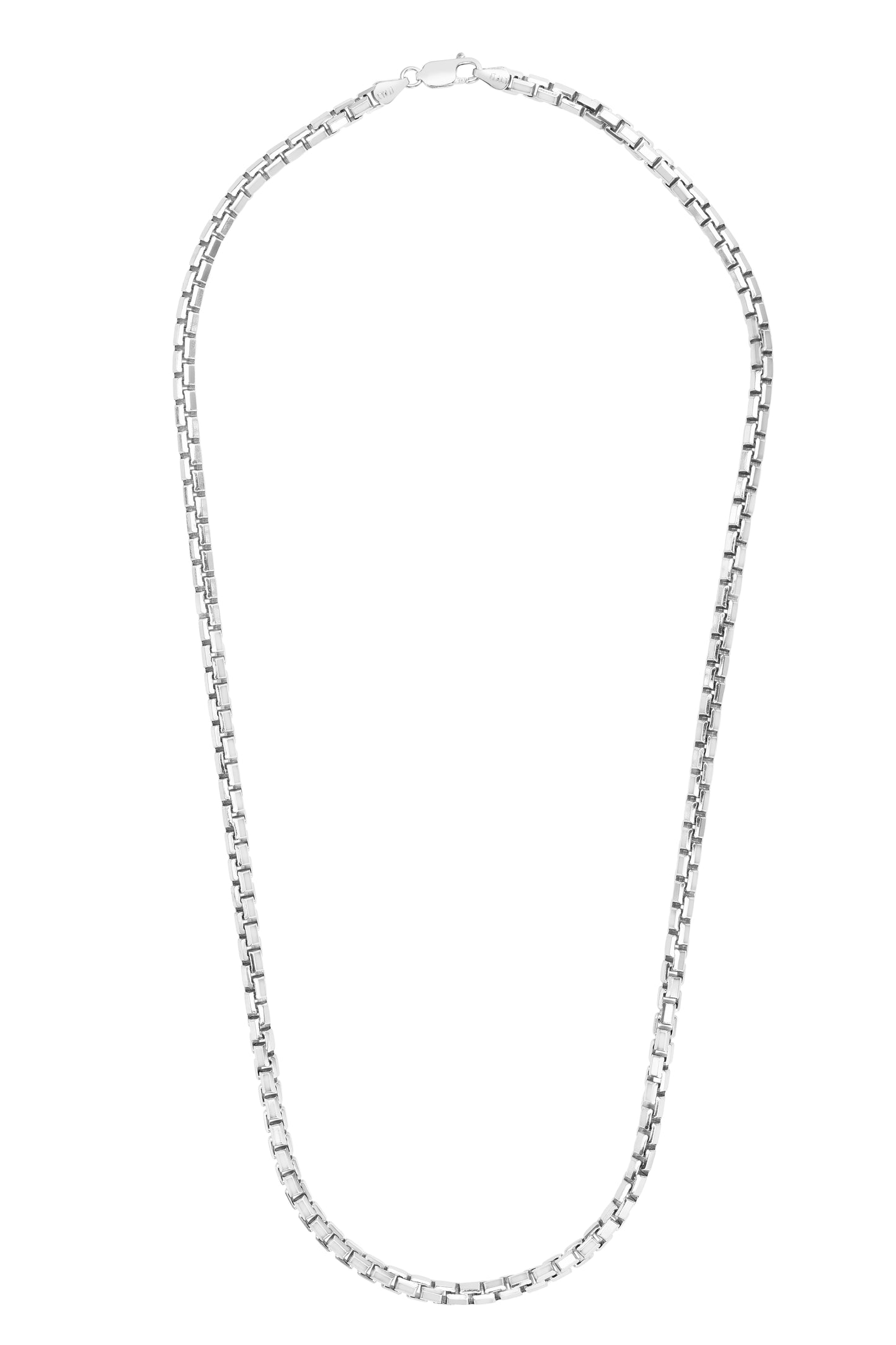 Silver 4.8mm Octogonal Box Chain