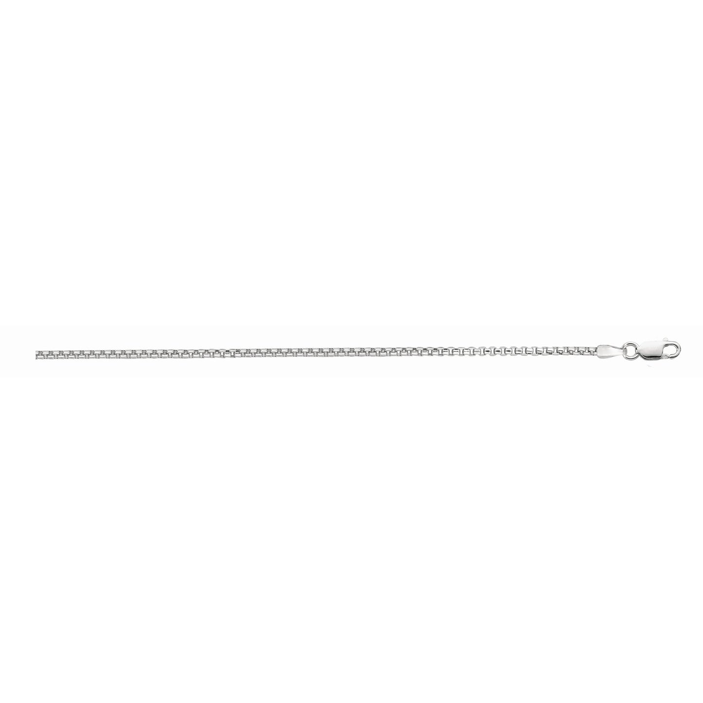 Silver 1.3mm Round Box Chain