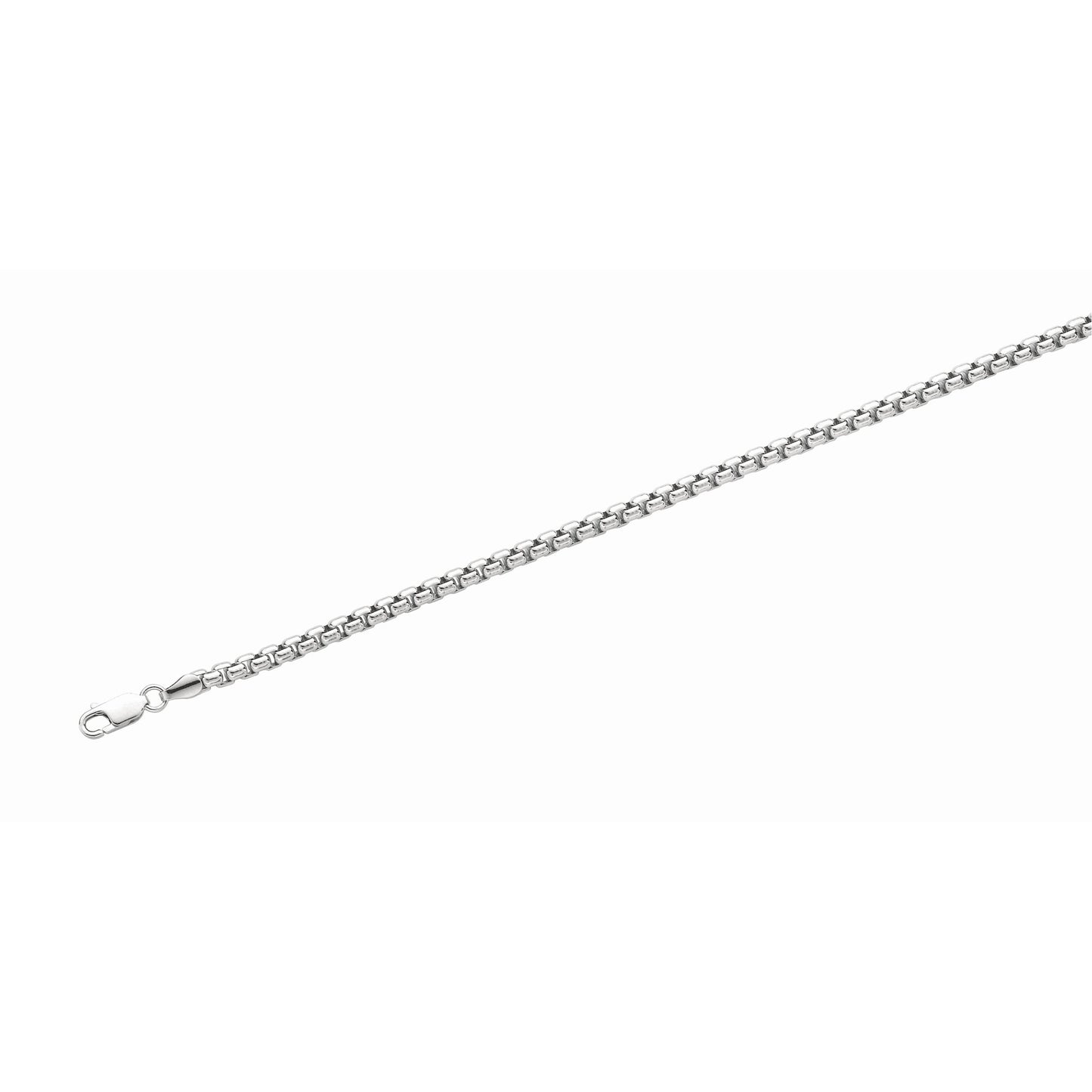 Silver 5.2mm Round Box Chain