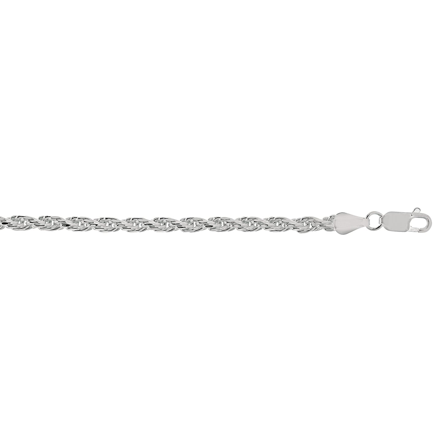 Silver 3.6mm Rope Chain