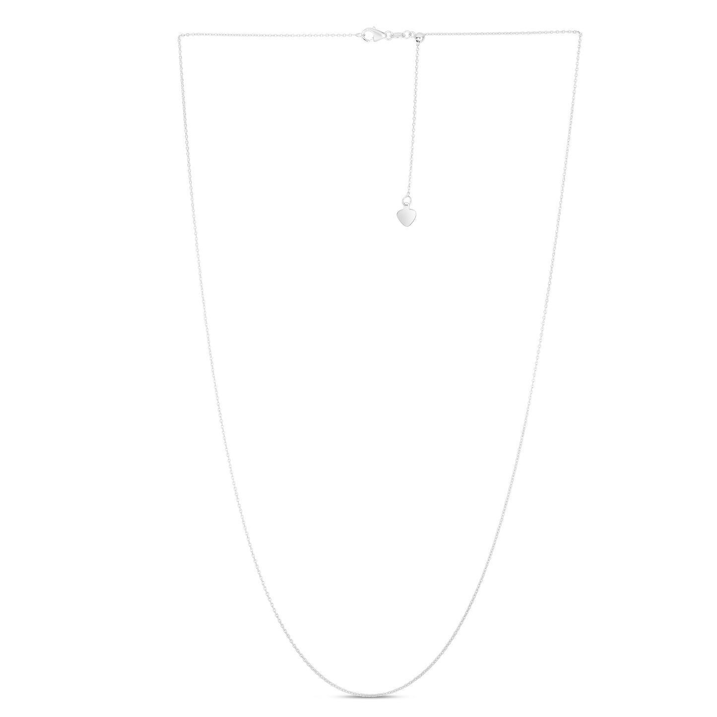 14K Gold 0.97mm Adjustable Cable Chain