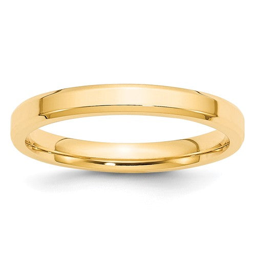 Comfort Fit Wedding Band in 14K Yellow Gold — 3mm, Size 6