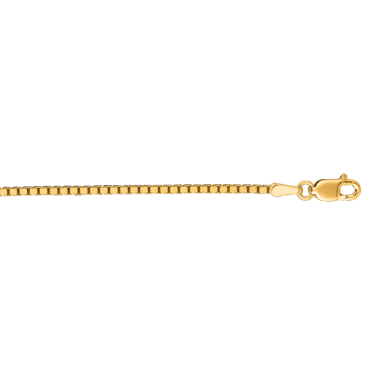 Classic Box Chain in 14K Yellow Gold — 22 Inches, 1.4mm