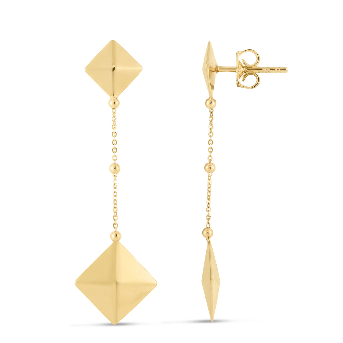 14K Yellow Gold Earring