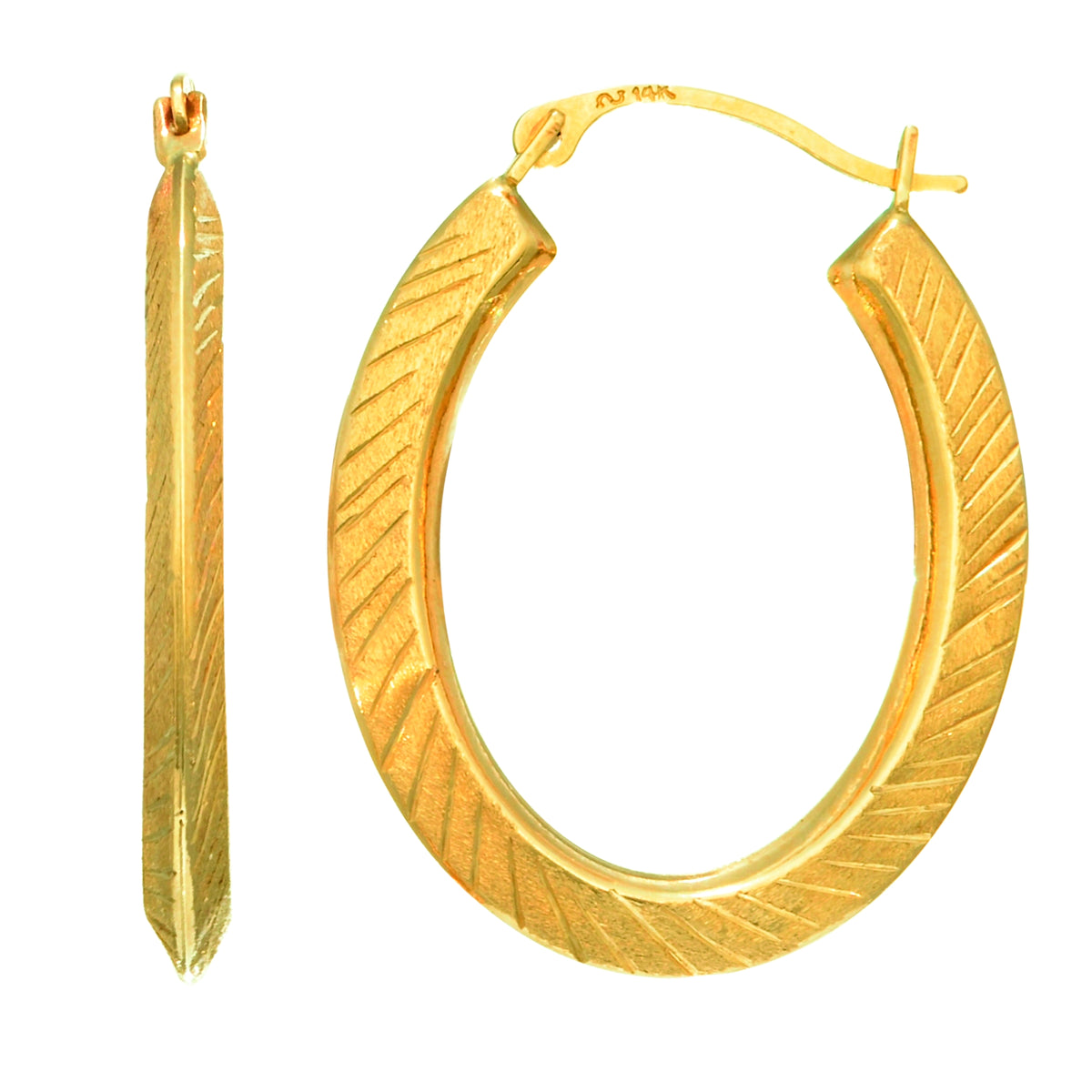 14K Yellow Gold Earring