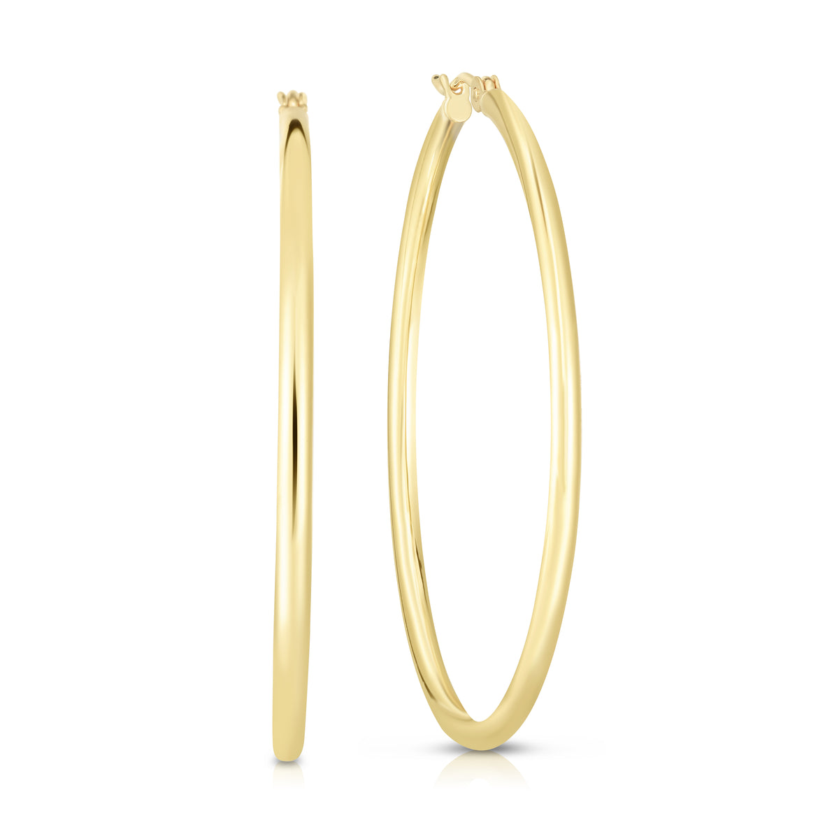 14K Tri-Color Gold Earring