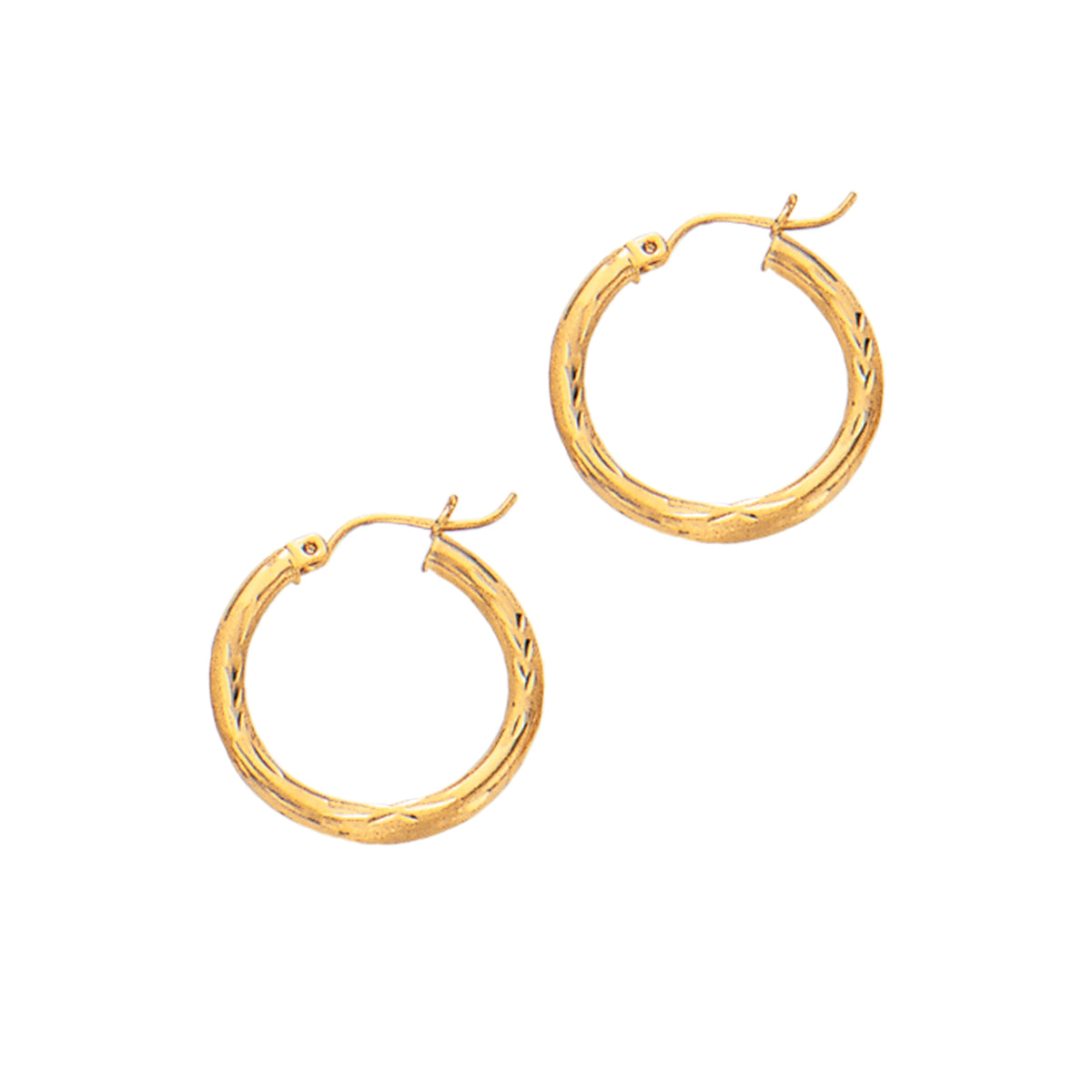 14K Yellow Gold Earring