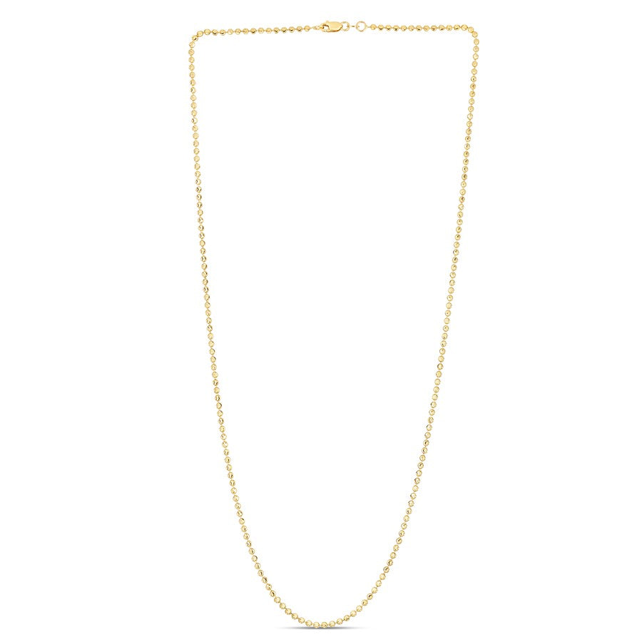 14K 2mm Moon Chain
