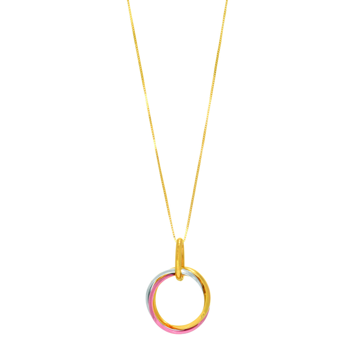 14K Tri-Color Gold Necklace
