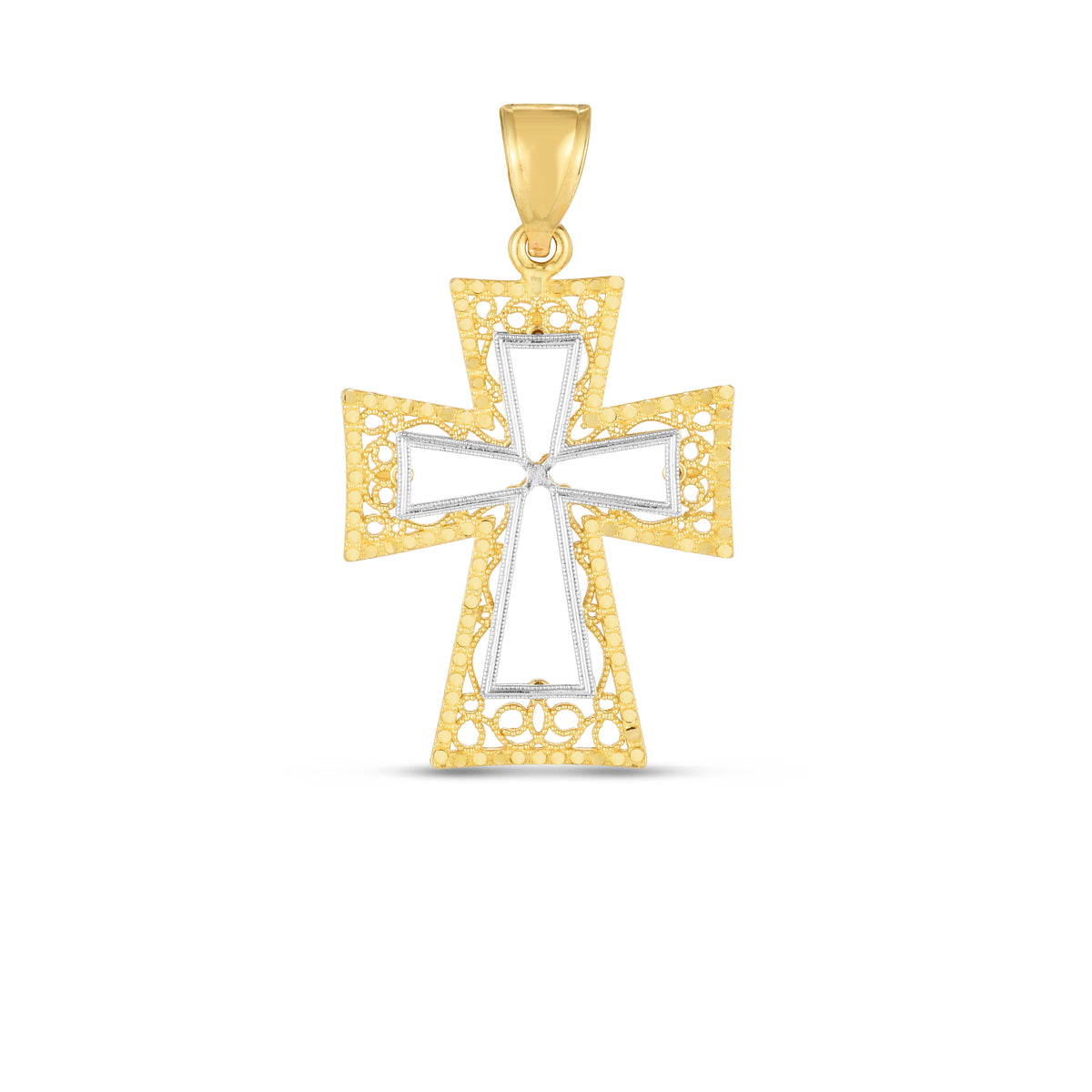 14K Two-Tone Gold Pendant