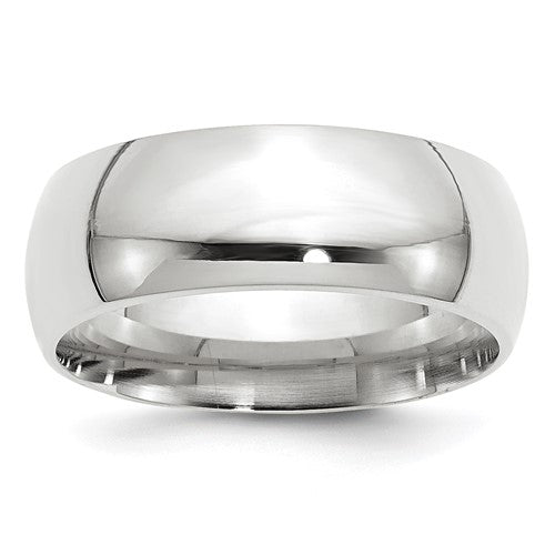14K White Gold Band Ring