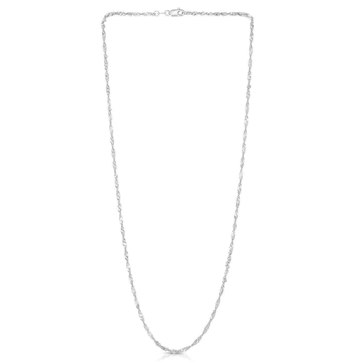 14K White Gold Chain