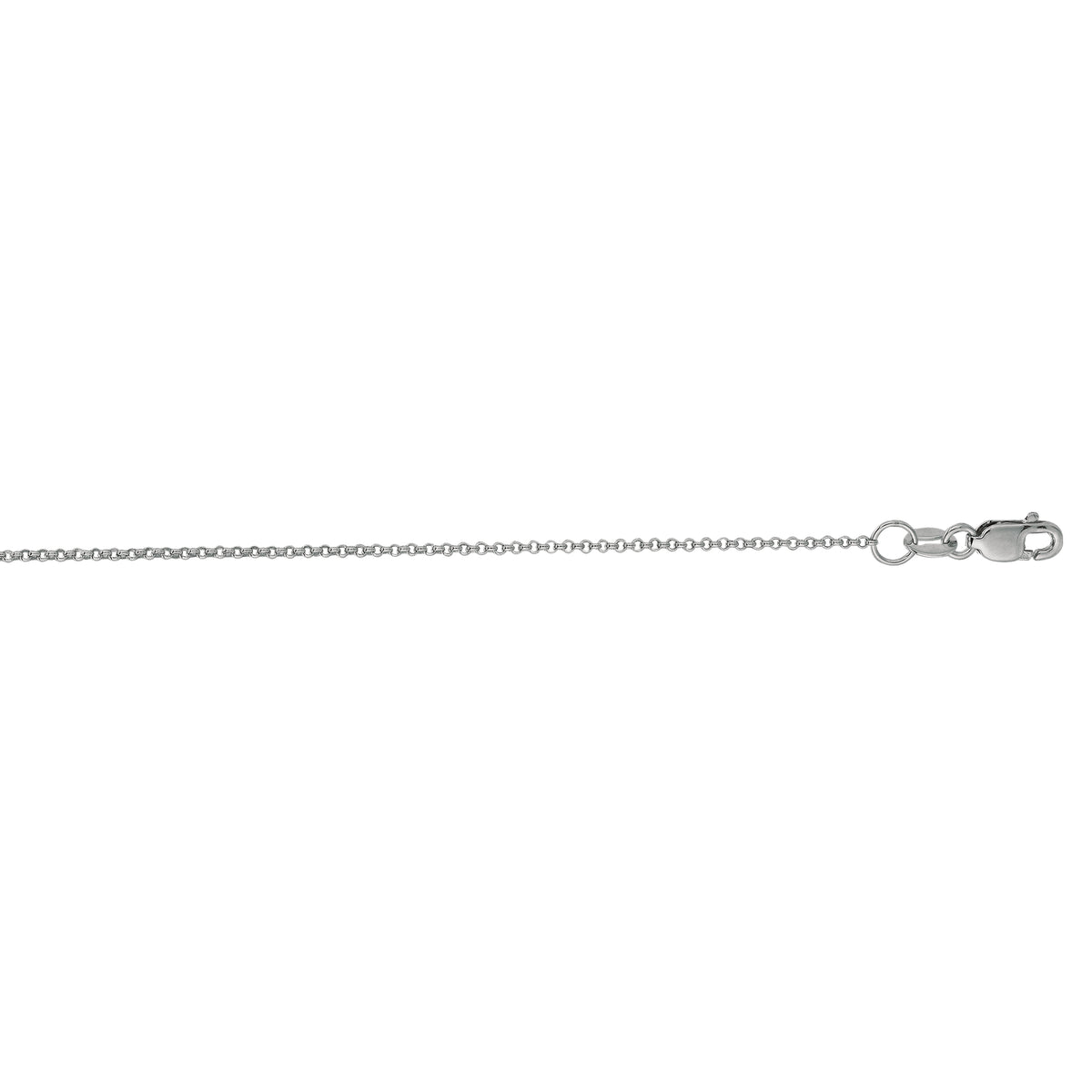 14K White Gold Chain