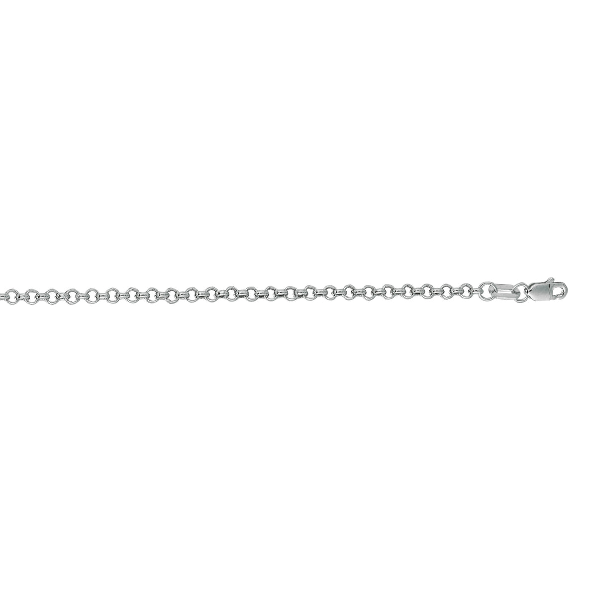 14K White Gold Chain