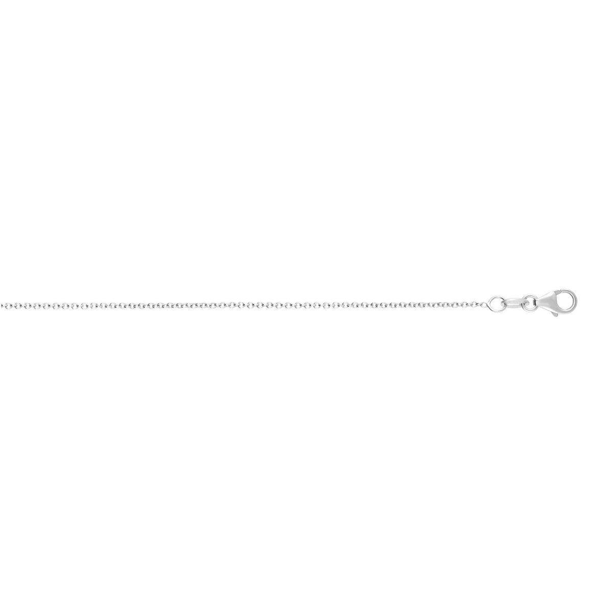 14K White Gold Chain