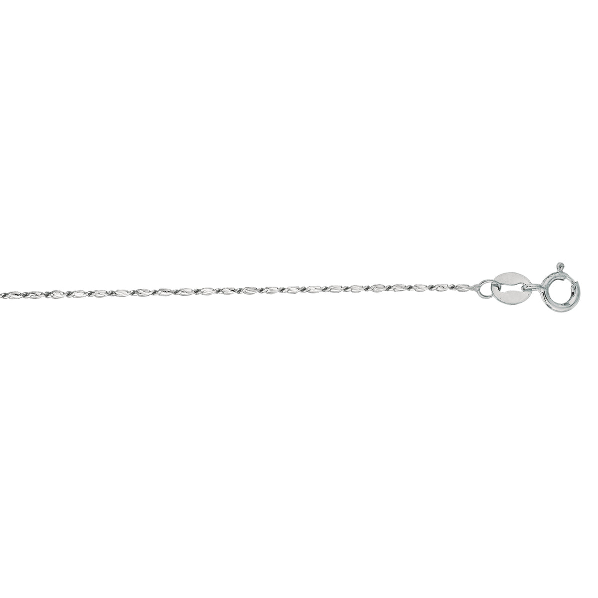 14K White Gold Chain