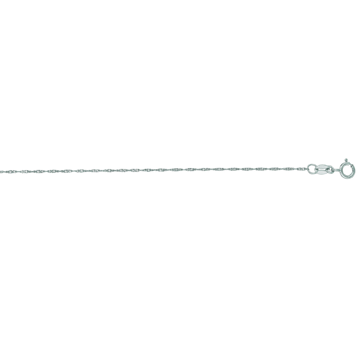14K White Gold Chain