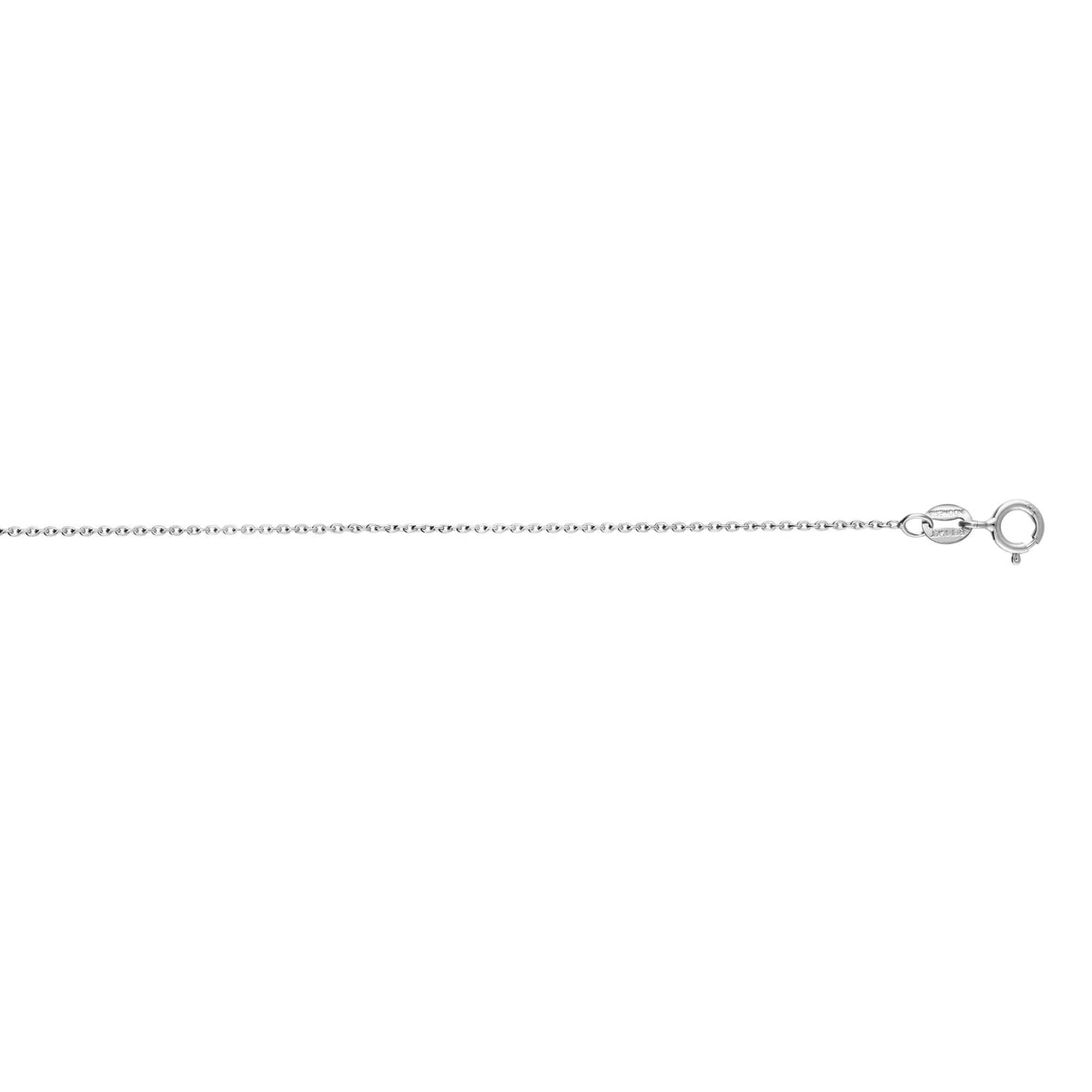 14K White Gold Chain