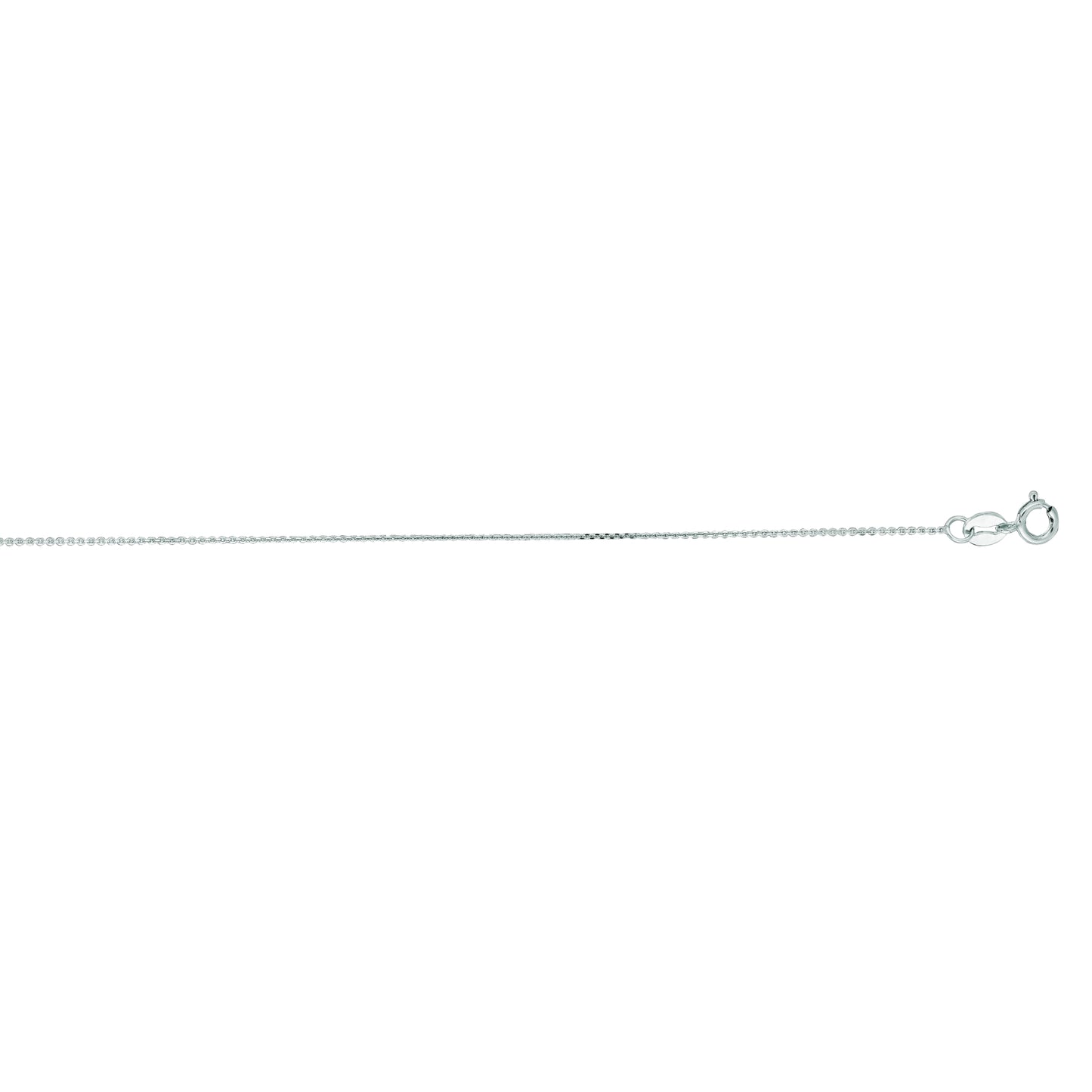 10K Gold .5mm Diamond Cut Flat Cable Chain