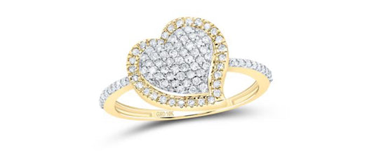 1/3CTW-DIA P1 GIFT HEART RING