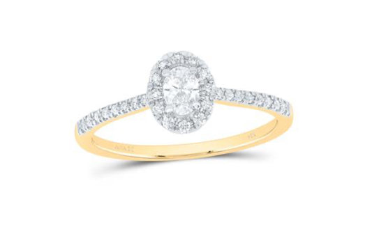 1/3CTW-DIA ANA M 1/5CT-COV FASHION PROMISE OVAL RING