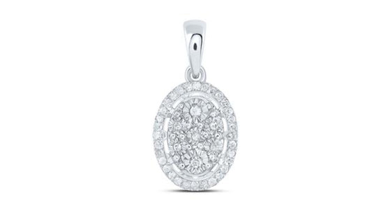 1/8CTW-DIA P1 GIFT OVAL PENDANT