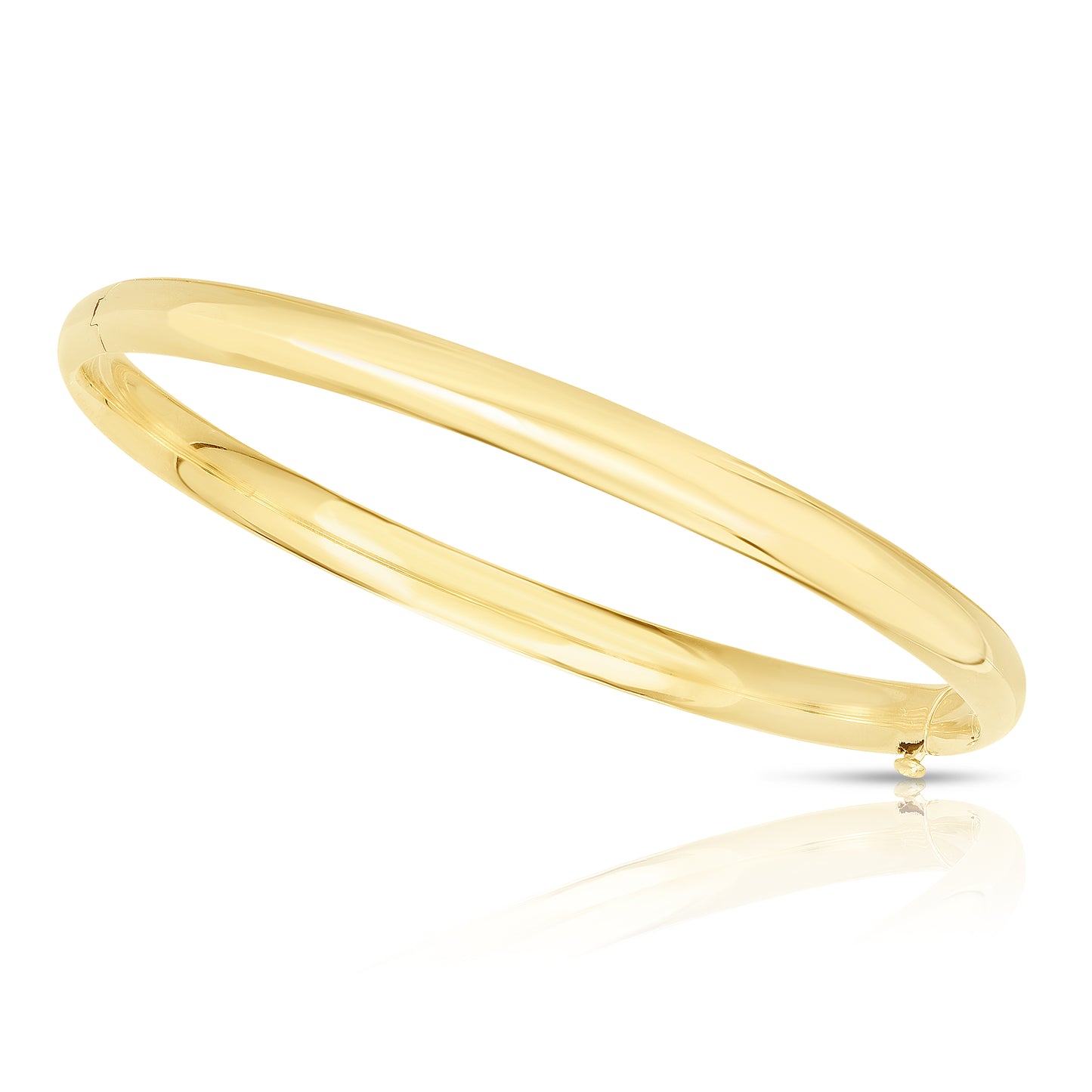 14K Gold Polished 5mm Bangle