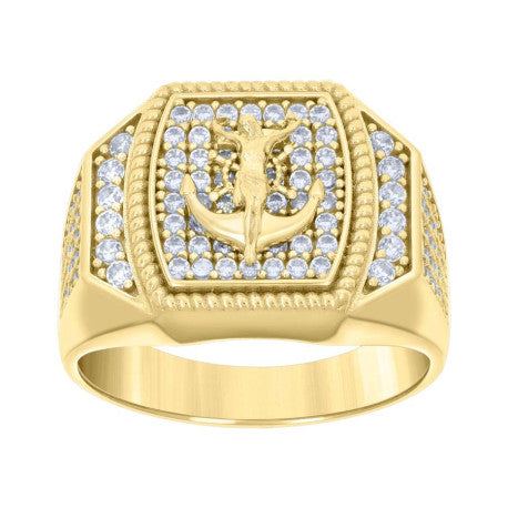 14Kt Gold Cz Ring