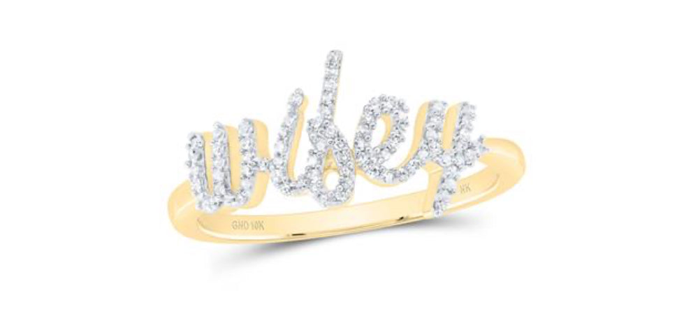 1/6CTW-DIA NK GIFT "WIFEY" LADIES RING