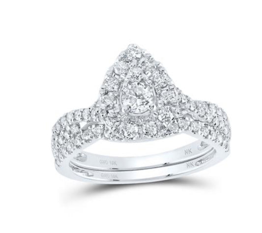 1CTW-DIA NK 1/5CT-CRD BRIDAL SINGLE HALO