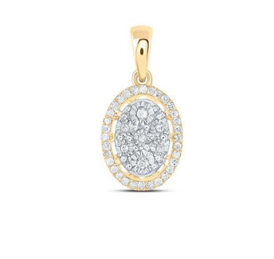 1/8CTW-DIA P1 GIFT OVAL PENDANT