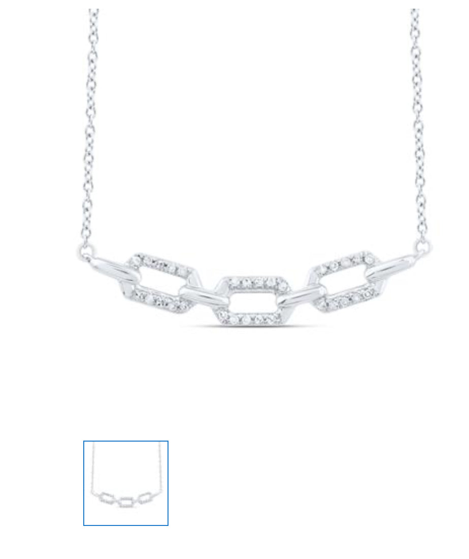 1/8 CTW-DIA CN FASHION NECKLACE(18 INCH)