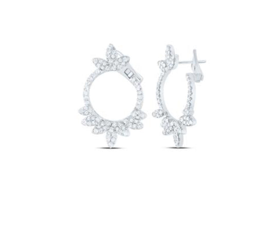 Diamond Fashion Earring in 14K Gold — 1 5/8 Carat Total Weight