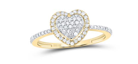 1/4CTW-DIA P1 GIFT HEART RING