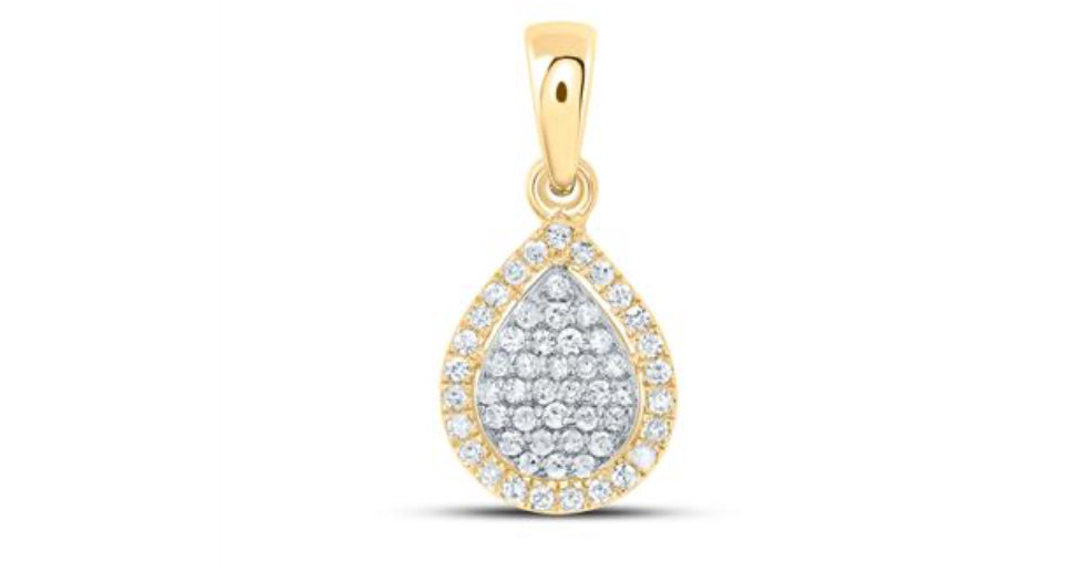 1/8CTW-DIA P1 GIFT PEAR PENDANT