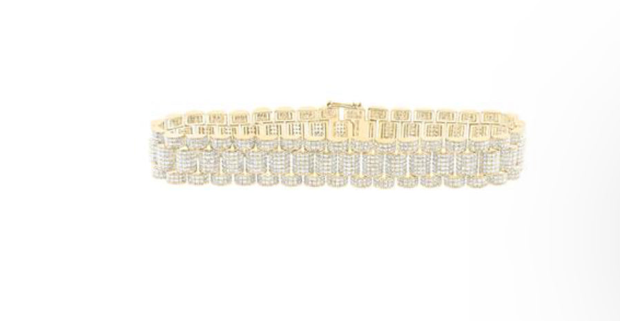 8 7/8CTW-DIA (13.5MM) MENS BRACELET