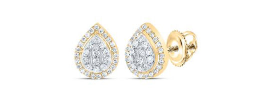 1/5CTW-DIA P1 GIFT PEAR STUD EARRING