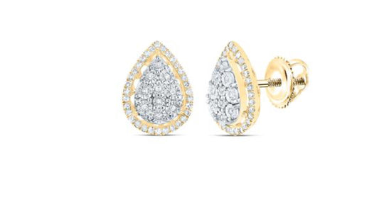 1/4CTW-DIA P1 GIFT PEAR EARRING