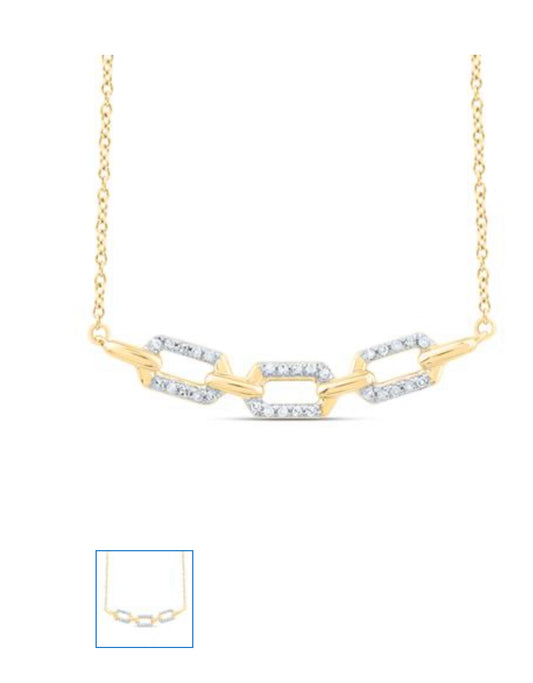 1/8 CTW-DIA CN FASHION NECKLACE(18 INCH)