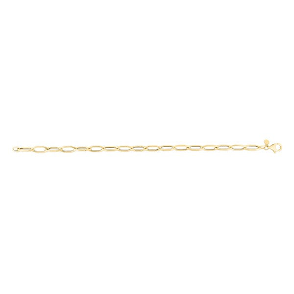 14K Gold Hexagon Link Chain