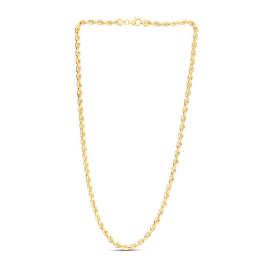14K 4.3mm Silk Rope Chain