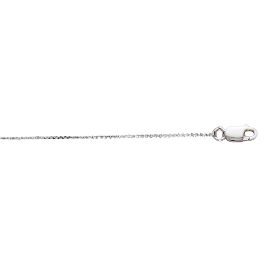 10K Gold 0.87mm Diamond Cut Cable Chain