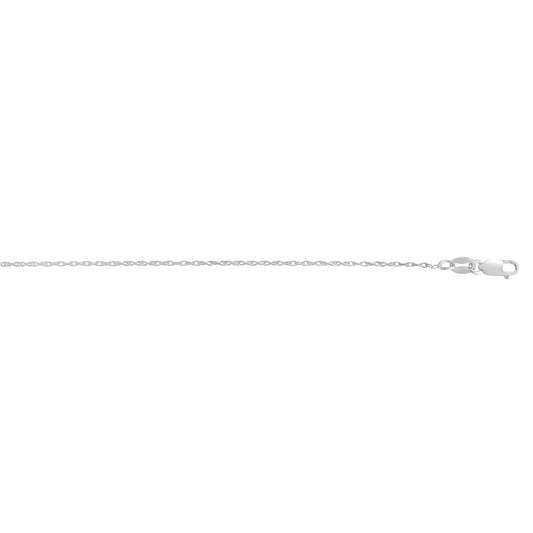Silver 1.3mm Machine Rope