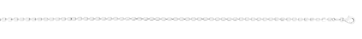 Silver 2.3mm Cube Chain